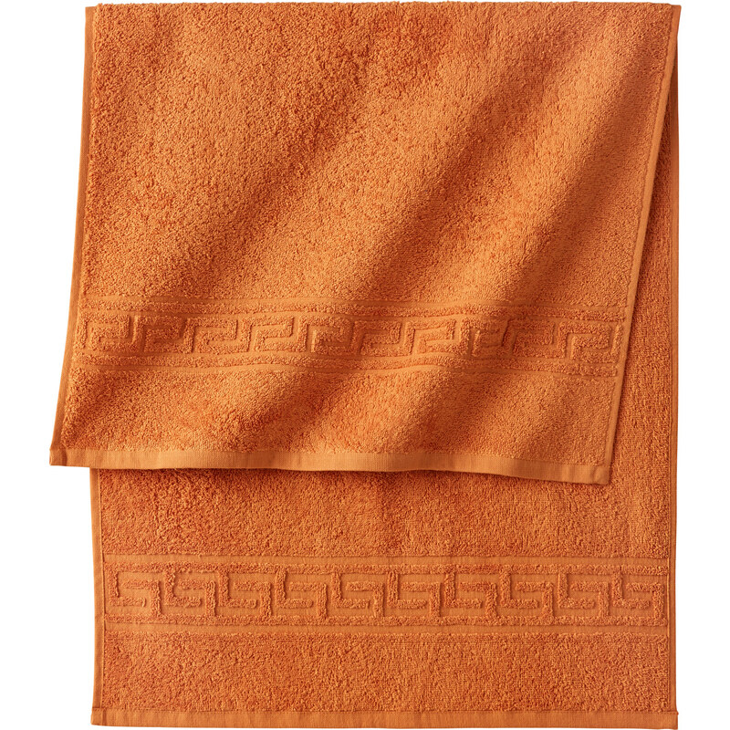 bpc living Handtuch Leander in orange von bonprix