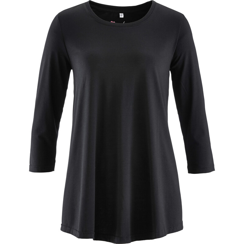 bpc bonprix collection Shirt-Tunika mit 3/4-Ärmeln 3/4 Arm in schwarz für Damen von bonprix