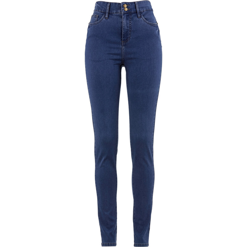 bpc bonprix collection Power-Stretch-Push-Up-Jeans, Highwaist in blau für Damen von bonprix