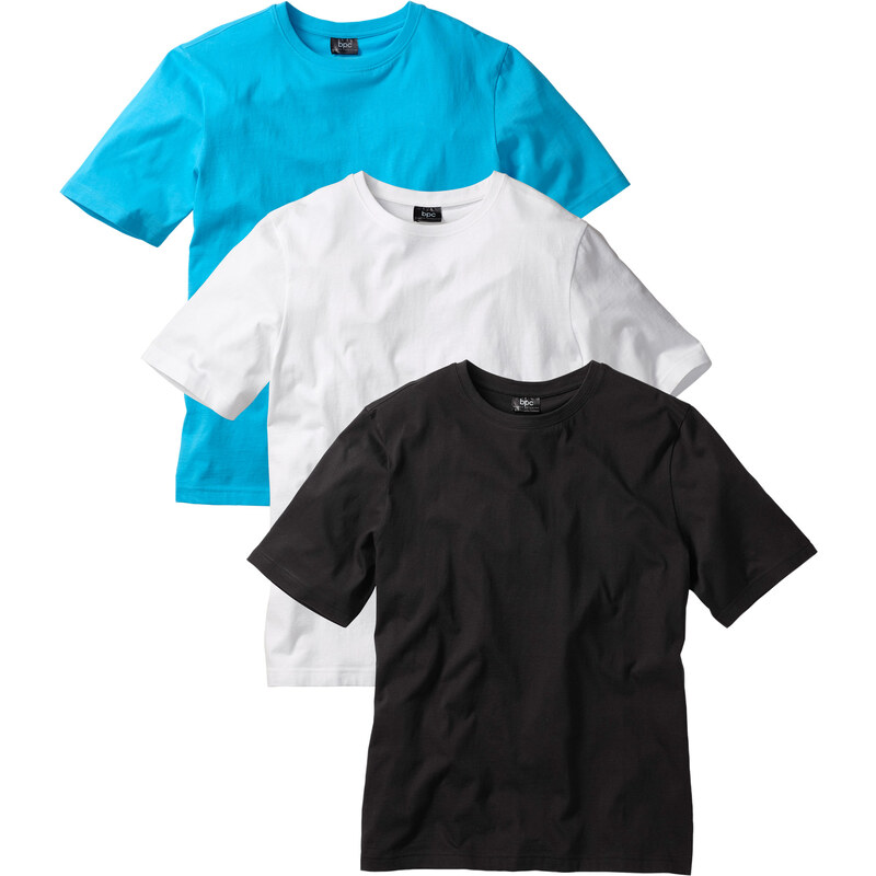 bpc bonprix collection T-Shirt (3er-Pack), Regular Fit kurzer Arm in weiß für Herren von bonprix