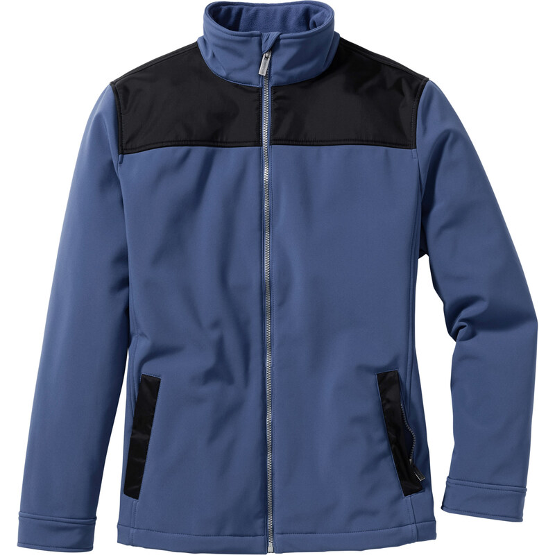 bpc selection Softshell-Jacke Regular Fit langarm in blau für Herren von bonprix