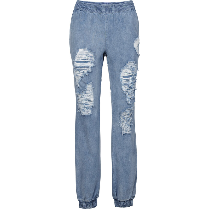 RAINBOW Baggy Destroy Jeans in blau für Damen von bonprix