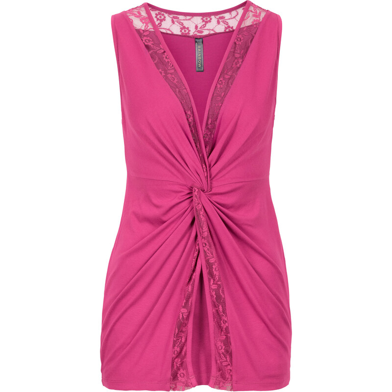 BODYFLIRT boutique Shirt ohne Ärmel in pink für Damen von bonprix