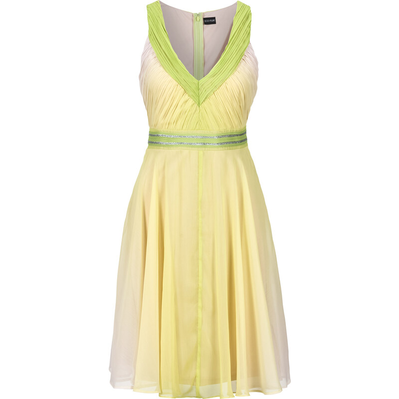 BODYFLIRT Kleid mit Farbverlauf in grün von bonprix