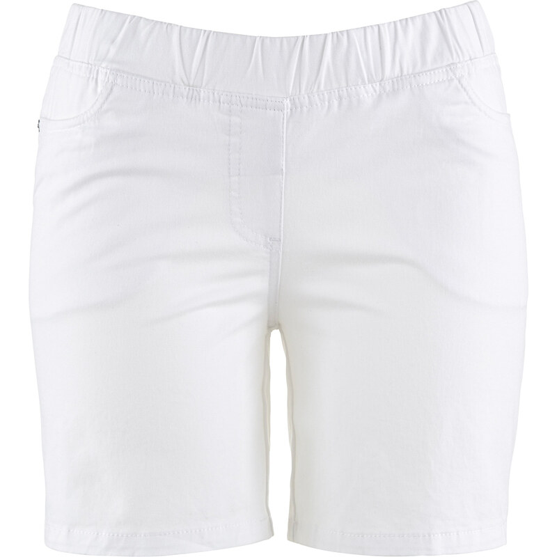 bpc bonprix collection Shorts mit Elastik-Bund in weiß für Damen von bonprix