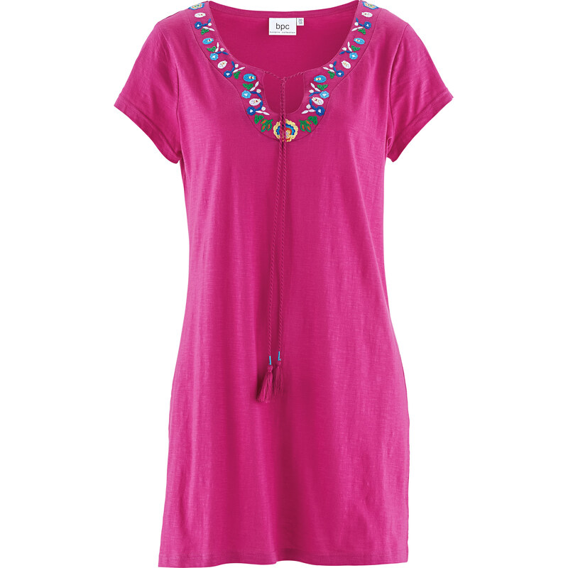 bpc bonprix collection Jerseykleid/Sommerkleid kurzer Arm in pink von bonprix
