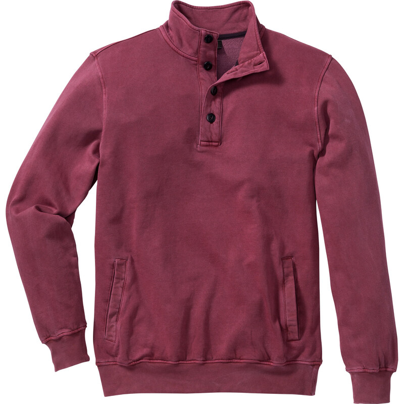 bpc bonprix collection Troyersweatshirt im Regular Fit langarm in rot für Herren von bonprix