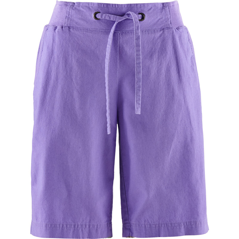 bpc bonprix collection Leinen-Shorts in lila für Damen von bonprix