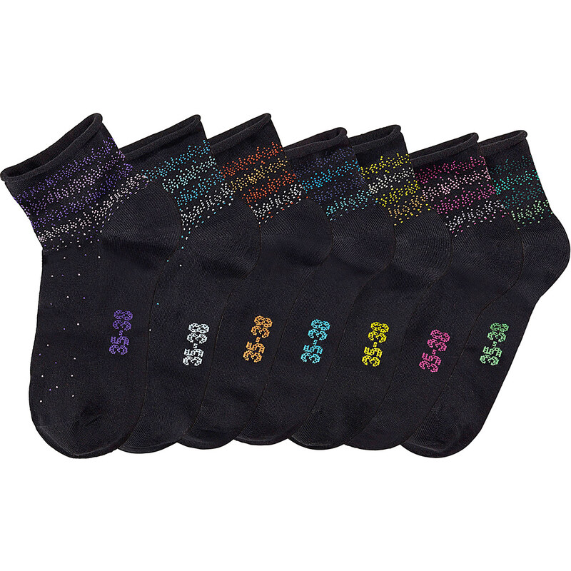 H.I.S. Damenkurzsocken (7er-Pack) in schwarz für Damen von bonprix
