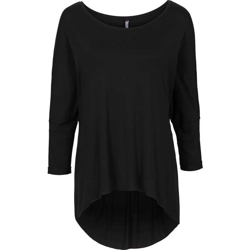RAINBOW Oversize-Shirt langarm in schwarz für Damen von bonprix