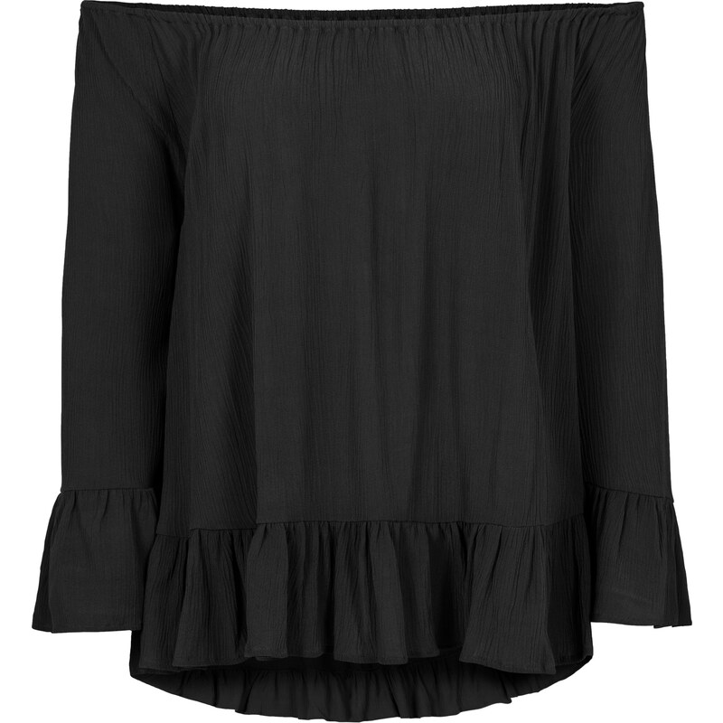 BODYFLIRT Carmen-Bluse in schwarz von bonprix