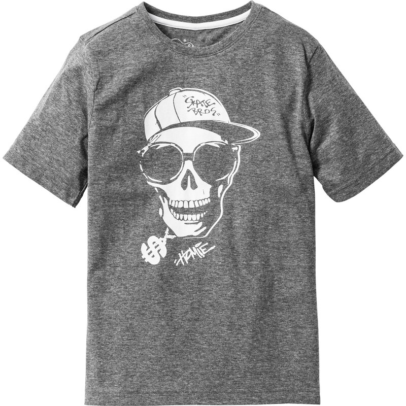 bpc bonprix collection Shirt mit Druck kurzer Arm in grau für Jungen von bonprix