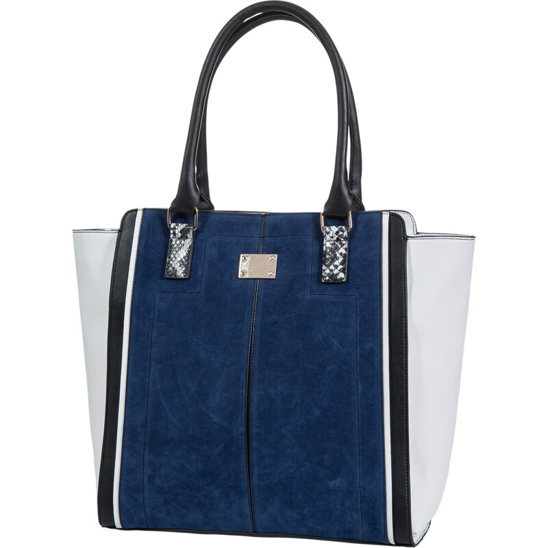 bpc bonprix collection Handtasche Trapez dreifarbig in blau für Damen von bonprix
