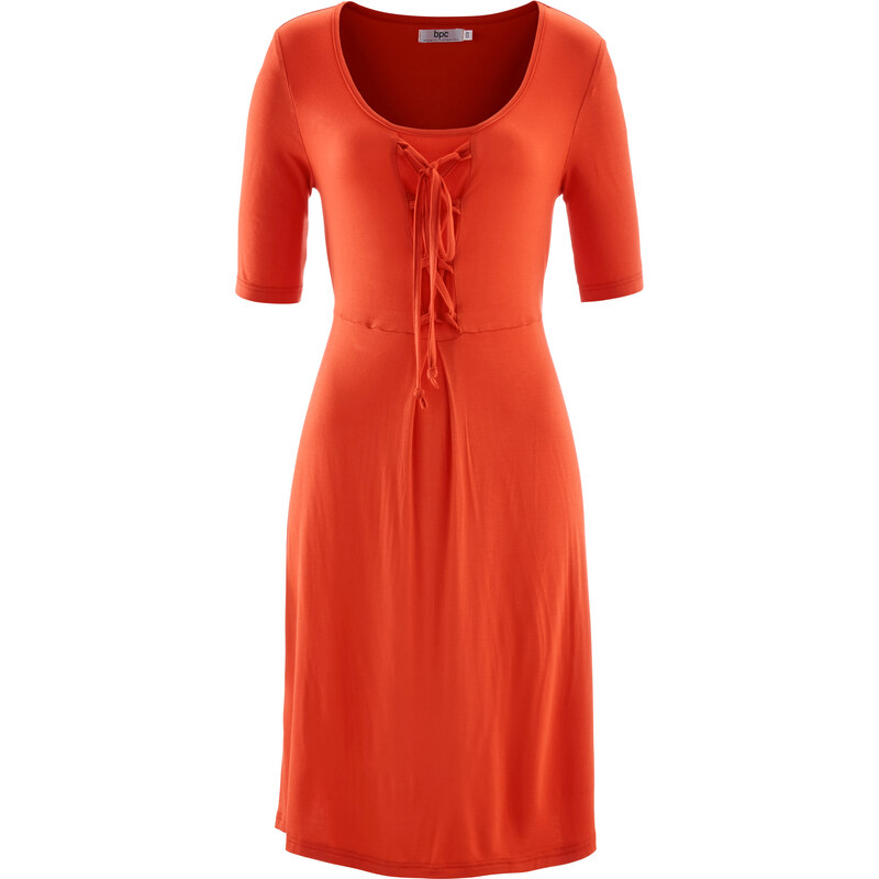 bpc bonprix collection Shirt-Kleid mit halblangen Ärmeln/Sommerkleid halber Arm in orange von bonprix