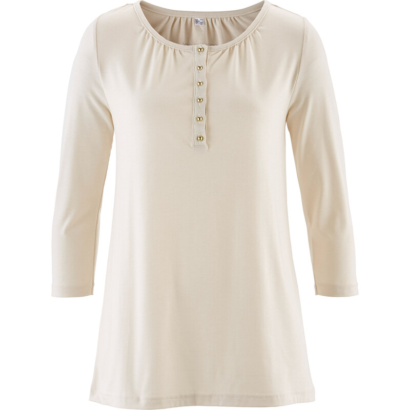 bpc selection Shirtbluse mit 3/4 Arm in grau für Damen von bonprix