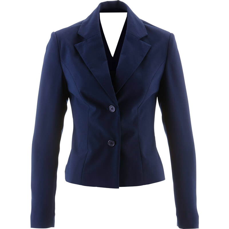 bpc selection premium Premium Blazer mit Rückenausschnitt langarm in blau für Damen von bonprix