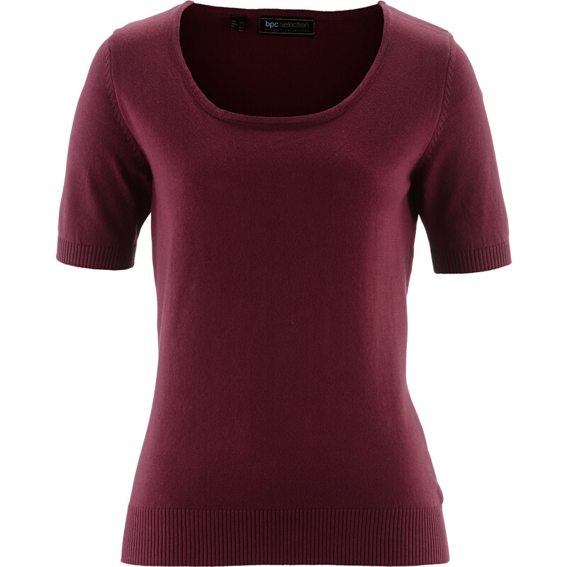 bpc selection Pullover kurzer Arm in rot (Rundhals) für Damen von bonprix