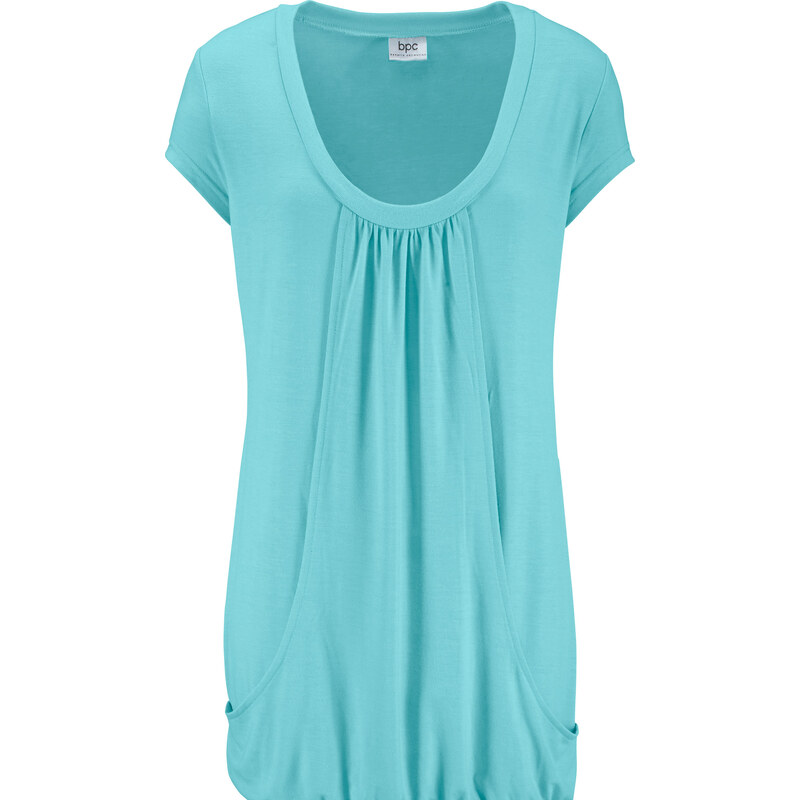 bpc bonprix collection Wellness-Kleid/Sommerkleid kurzer Arm in blau von bonprix
