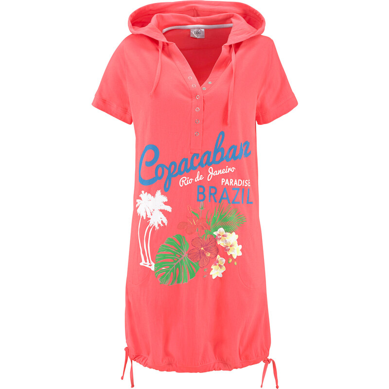 bpc bonprix collection Beach-Kleid/Sommerkleid kurzer Arm in pink von bonprix