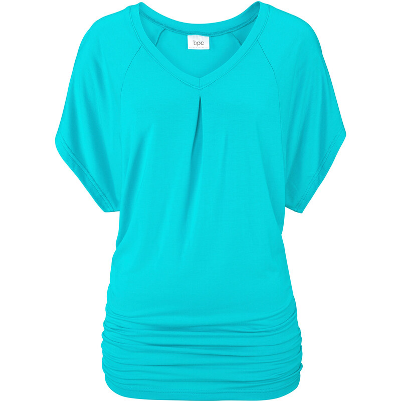 bpc bonprix collection Wellness T-Shirt mit Fledermausärmeln halber Arm in blau für Damen von bonprix