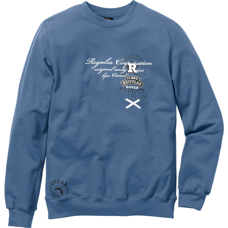 bpc bonprix collection Sweatshirt Regular Fit langarm in blau für Herren von bonprix