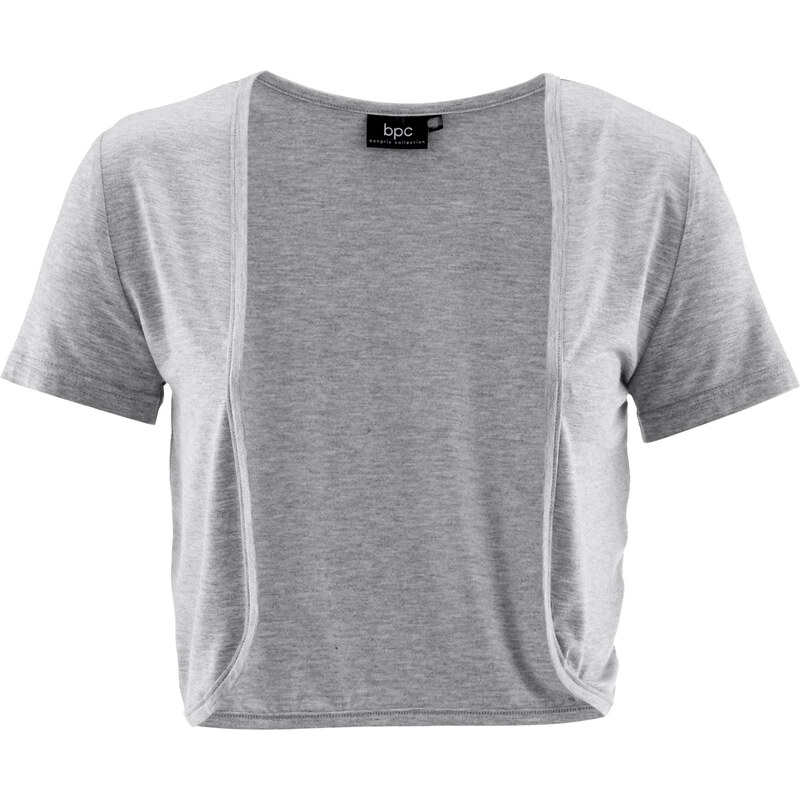 bpc bonprix collection Shirt-Bolero kurzer Arm in grau für Damen von bonprix