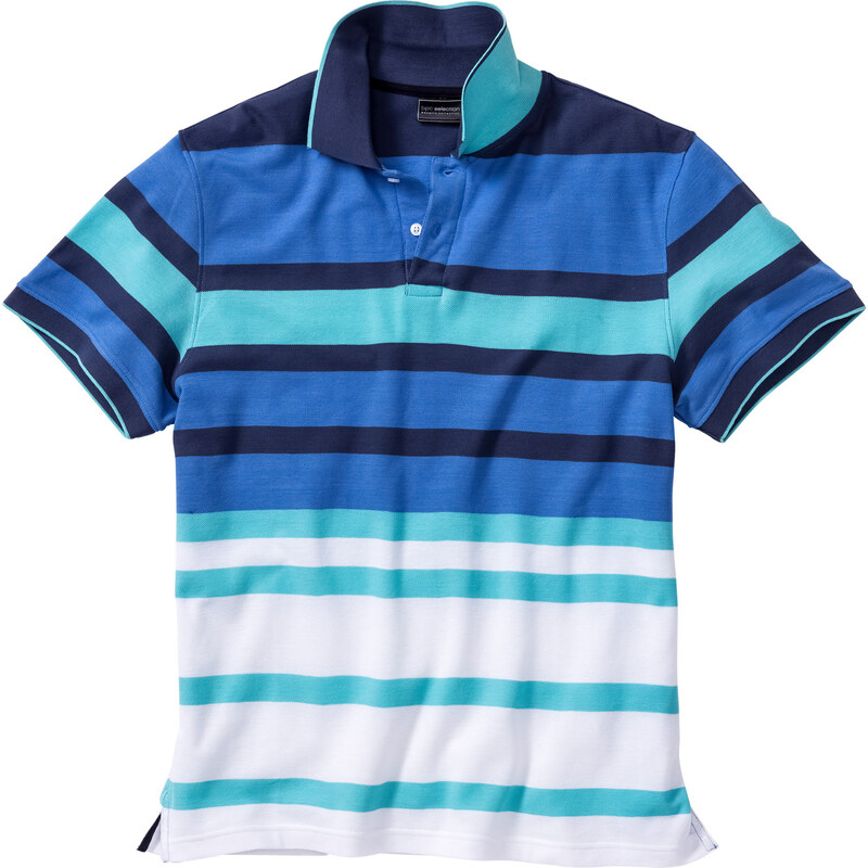 bpc selection Poloshirt Regular Fit kurzer Arm in blau für Herren von bonprix