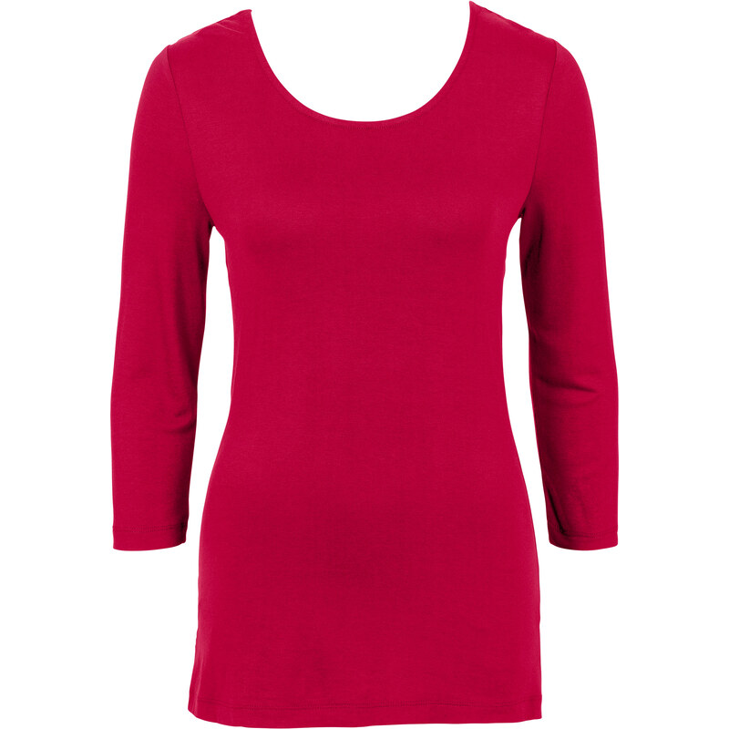 BODYFLIRT boutique Shirt mit Rückenausschnitt in rot für Damen von bonprix