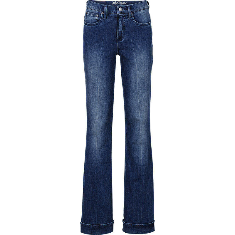 John Baner JEANSWEAR Stretch-Jeans im Flared-Look in blau für Damen von bonprix