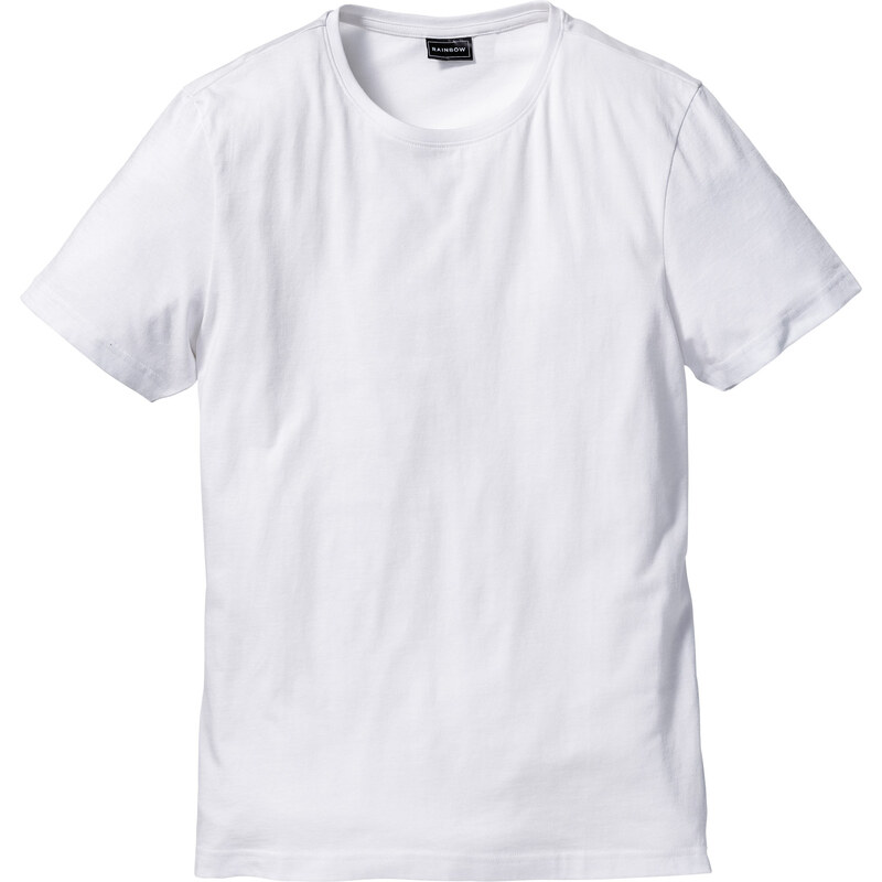 RAINBOW T-Shirt Slim Fit kurzer Arm in weiß für Herren von bonprix