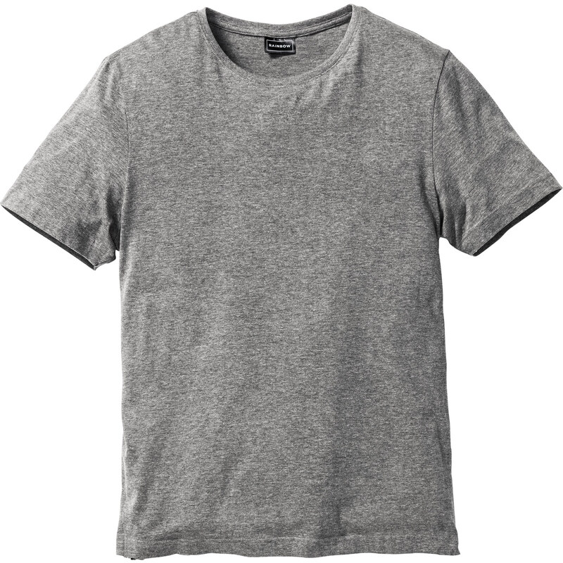 RAINBOW T-Shirt Slim Fit kurzer Arm in grau für Herren von bonprix