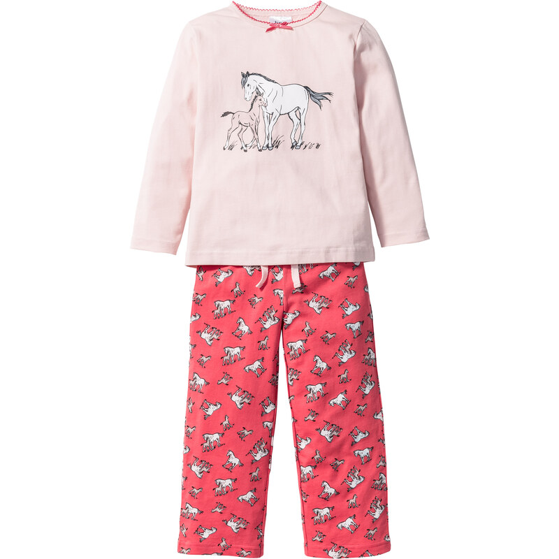 bpc bonprix collection Pyjama (2-tlg.), Gr. 92/98-152/158 in rosa für Mädchen von bonprix