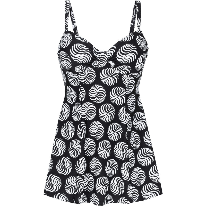 bpc selection Bügel-Badeanzugkleid in schwarz für Damen von bonprix