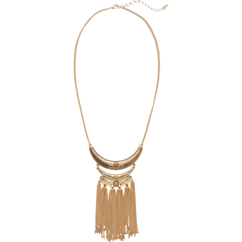 bpc bonprix collection Halskette mit Metallfransen in gold für Damen von bonprix