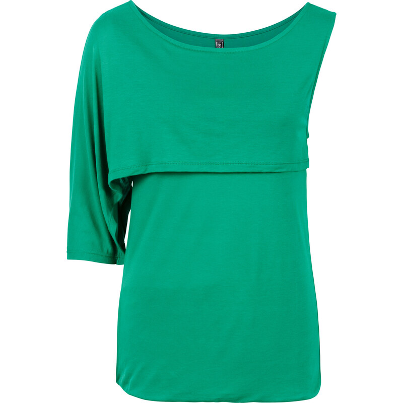 RAINBOW One Sholder Shirt halber Arm in grün für Damen von bonprix