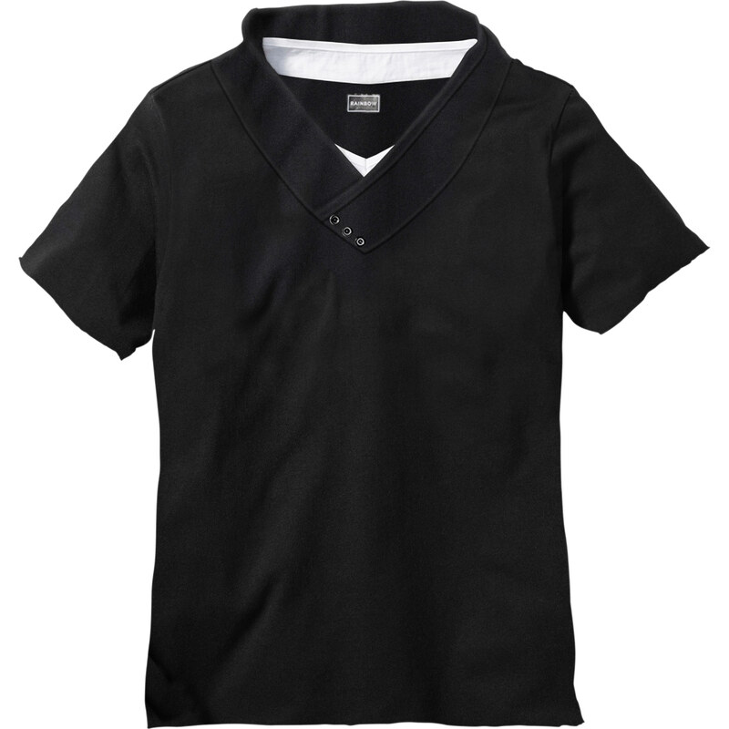 RAINBOW T-Shirt Slim Fit kurzer Arm in schwarz für Herren von bonprix