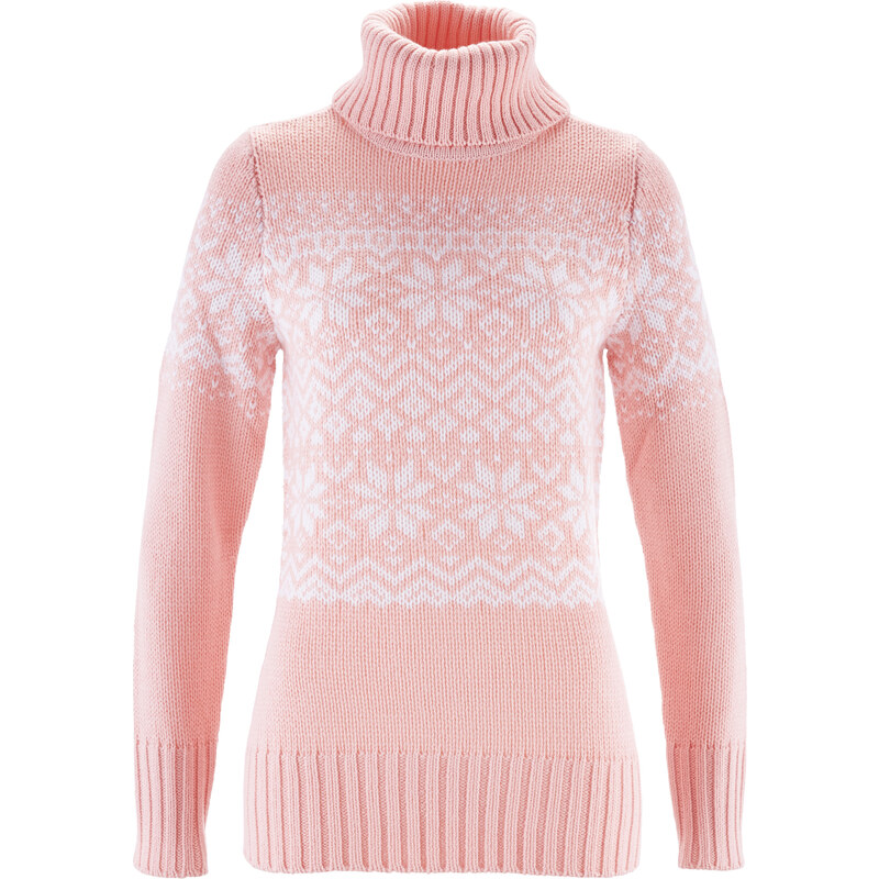 bpc bonprix collection Norweger-Pullover langarm in rosa für Damen von bonprix