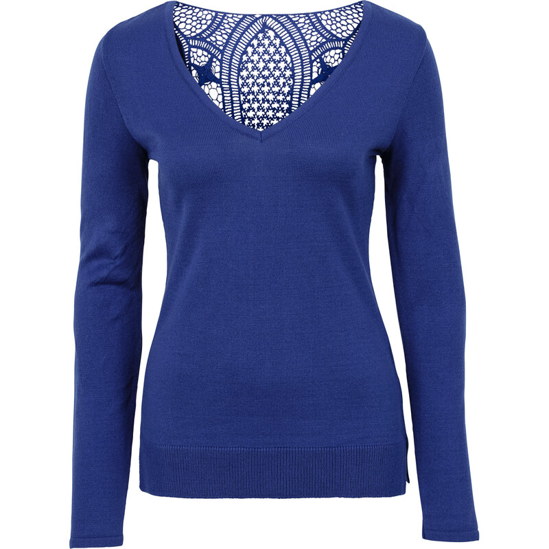 BODYFLIRT boutique Strickpullover in blau für Damen von bonprix