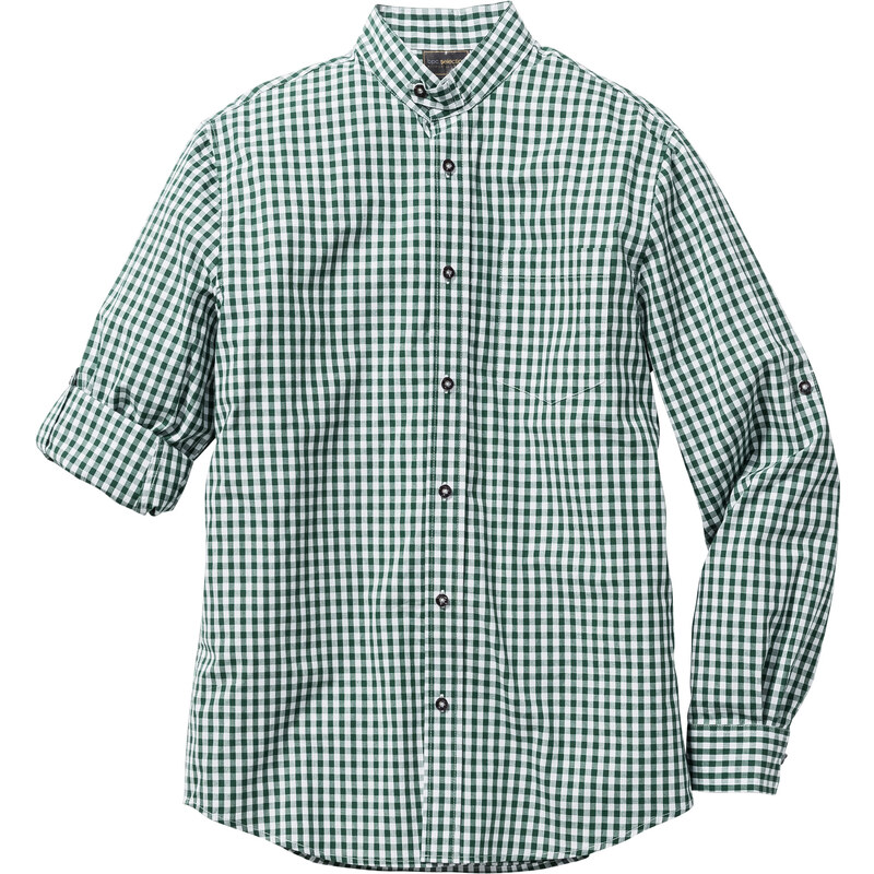 bpc selection Trachten-Hemd Regular Fit langarm in grün von bonprix