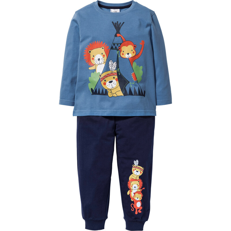 bpc bonprix collection Pyjama (2-tlg. Set) in blau für Jungen von bonprix