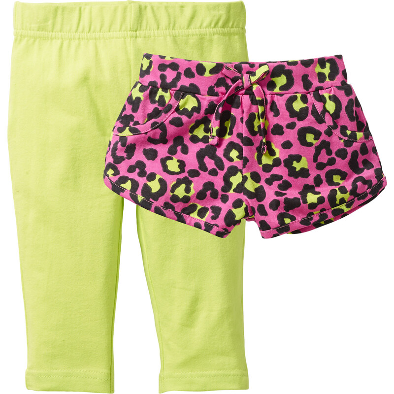 bpc bonprix collection Shorts+ 3/4 Legging (2er-Pack) in pink für Mädchen von bonprix