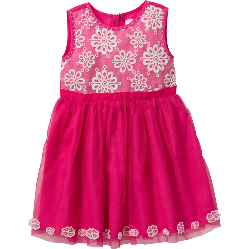 bpc bonprix collection Kleid mit Tüll ohne Ärmel in pink von bonprix