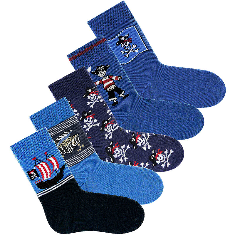 GO IN Socken (5er-Pack) in blau für Babys von bonprix
