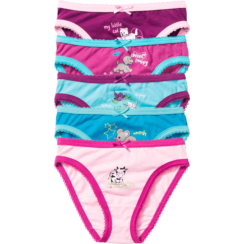 bpc bonprix collection Slip (5er-Pack) in rosa für Mädchen von bonprix