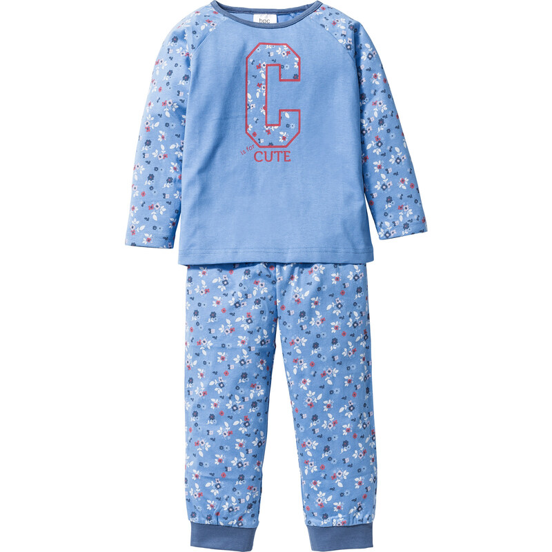 bpc bonprix collection Pyjama (2-tlg. Set) in blau für Mädchen von bonprix