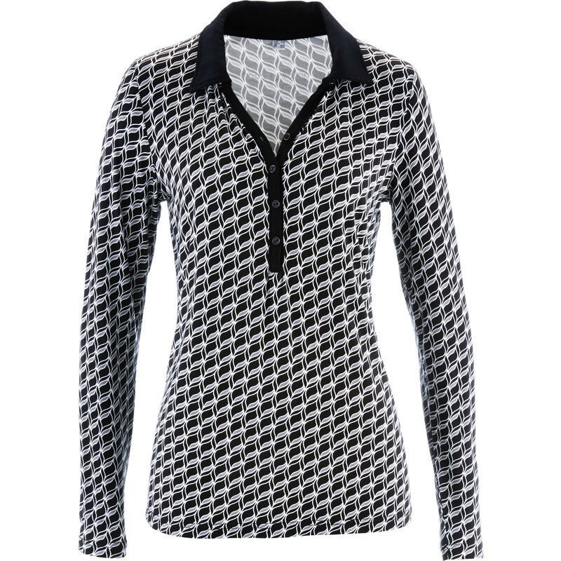 bpc selection Shirt-Bluse langarm in grau für Damen von bonprix