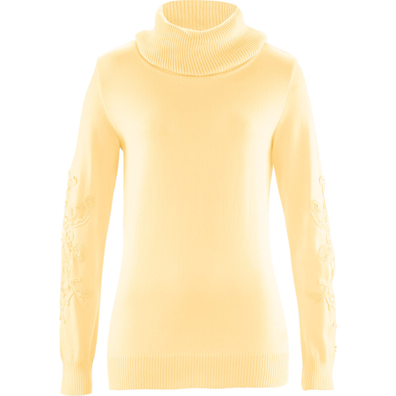 bpc selection premium Rollkragen-Pullover in gelb für Damen von bonprix