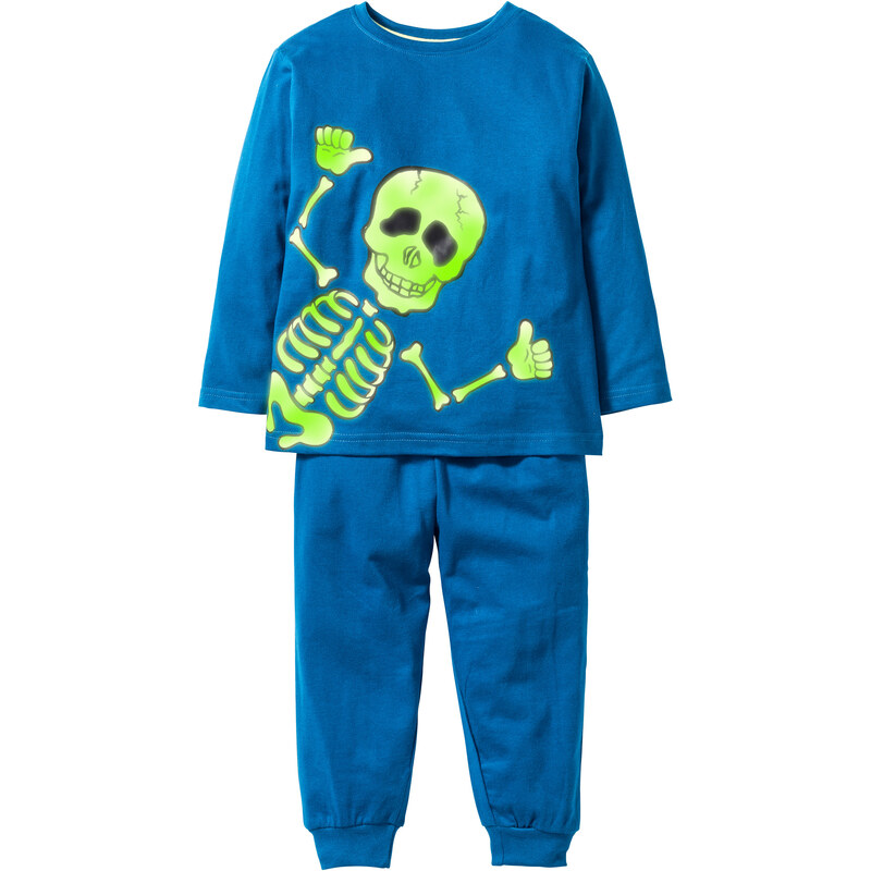 bpc bonprix collection Pyjama „Glow in the dark“ (2-tlg. Set) in blau für Jungen von bonprix
