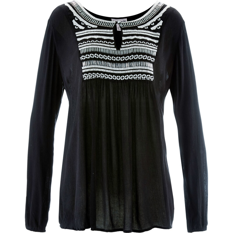 bpc bonprix collection Tunika- Bluse, Langarm - designt von Maite Kelly in schwarz von bonprix