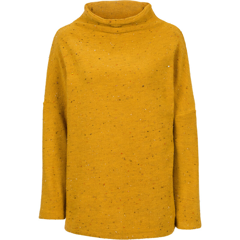 RAINBOW Pullover mit Stehkragen, oversized langarm in gelb für Damen von bonprix
